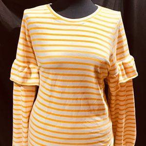 Cute Old Navy Yellow Stripped Shirt